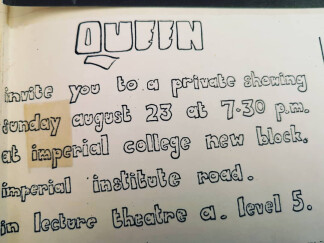 Queen - ritrovato l'audio del concerto all'imperial Collage del 1970.